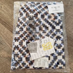 LuLaRoe Digital Design leggings blue/brown/black